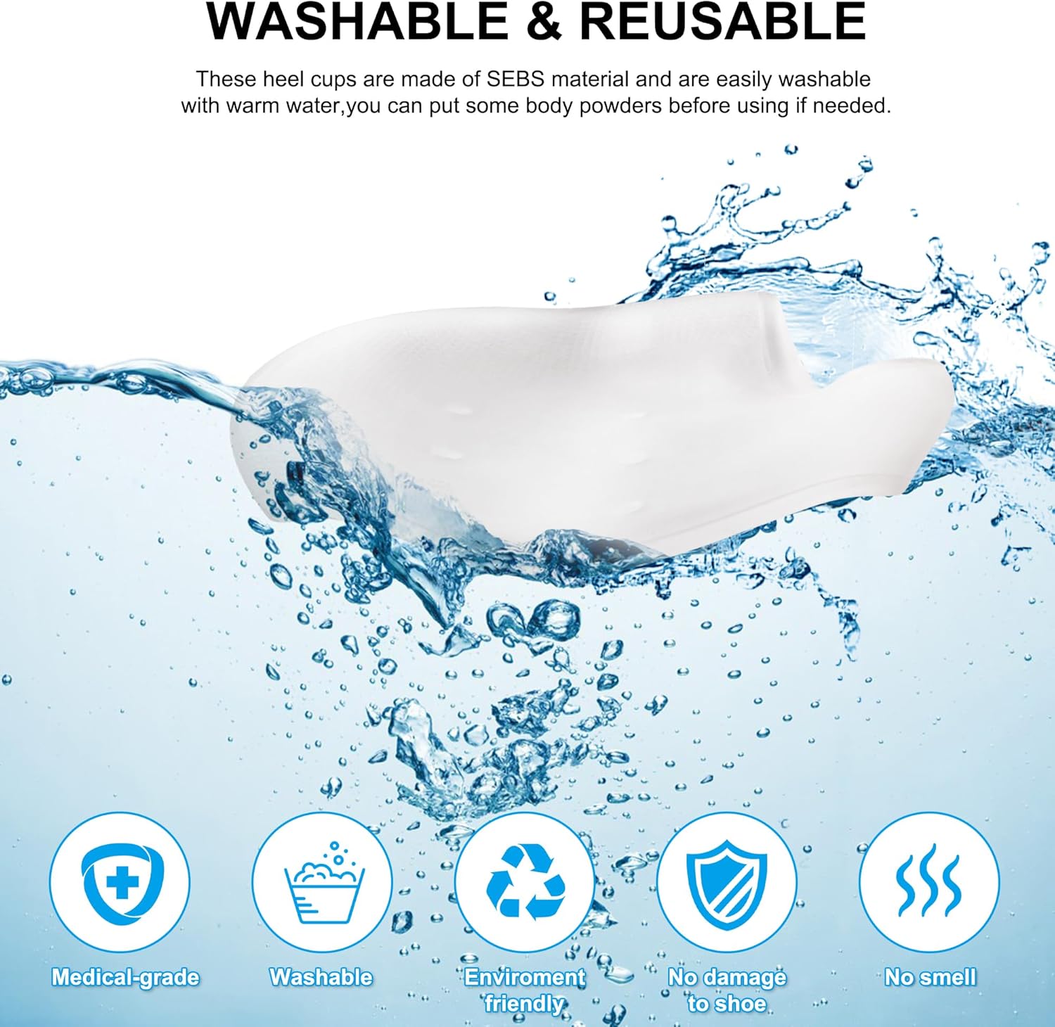 Gel Heel Protector for Heel Pa - Shoe Polish Cream 评论和价格